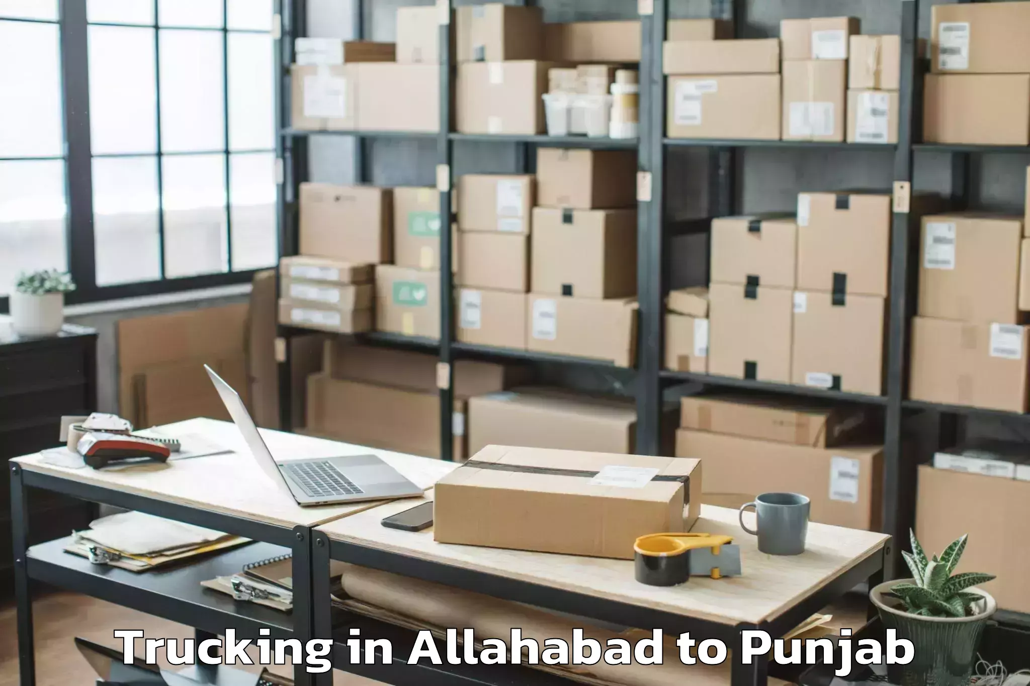 Reliable Allahabad to Dera Baba Nanak Trucking